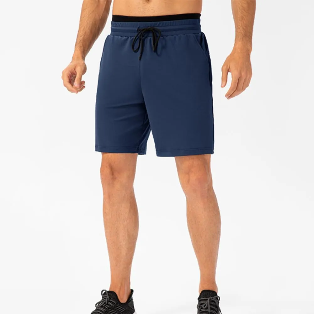 HSQSMWJ Men Elastic Waist Jogger Sweat Shorts Quick Dry Gym Running