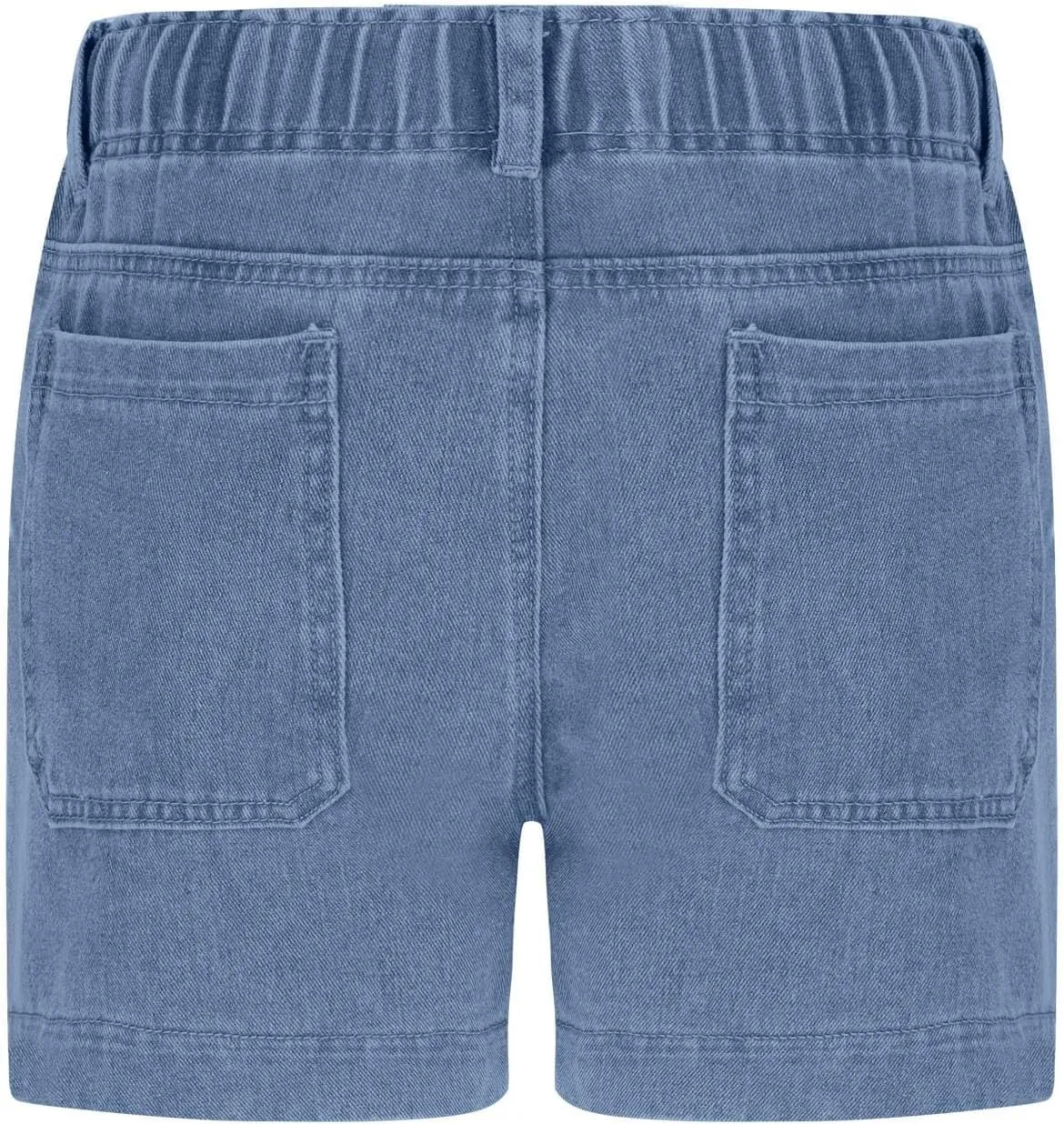 Jean Shorts Womens High Waisted Drawstring Pull On Short Jeans Baggy Casual Denim Chambray Shorts with Pockets