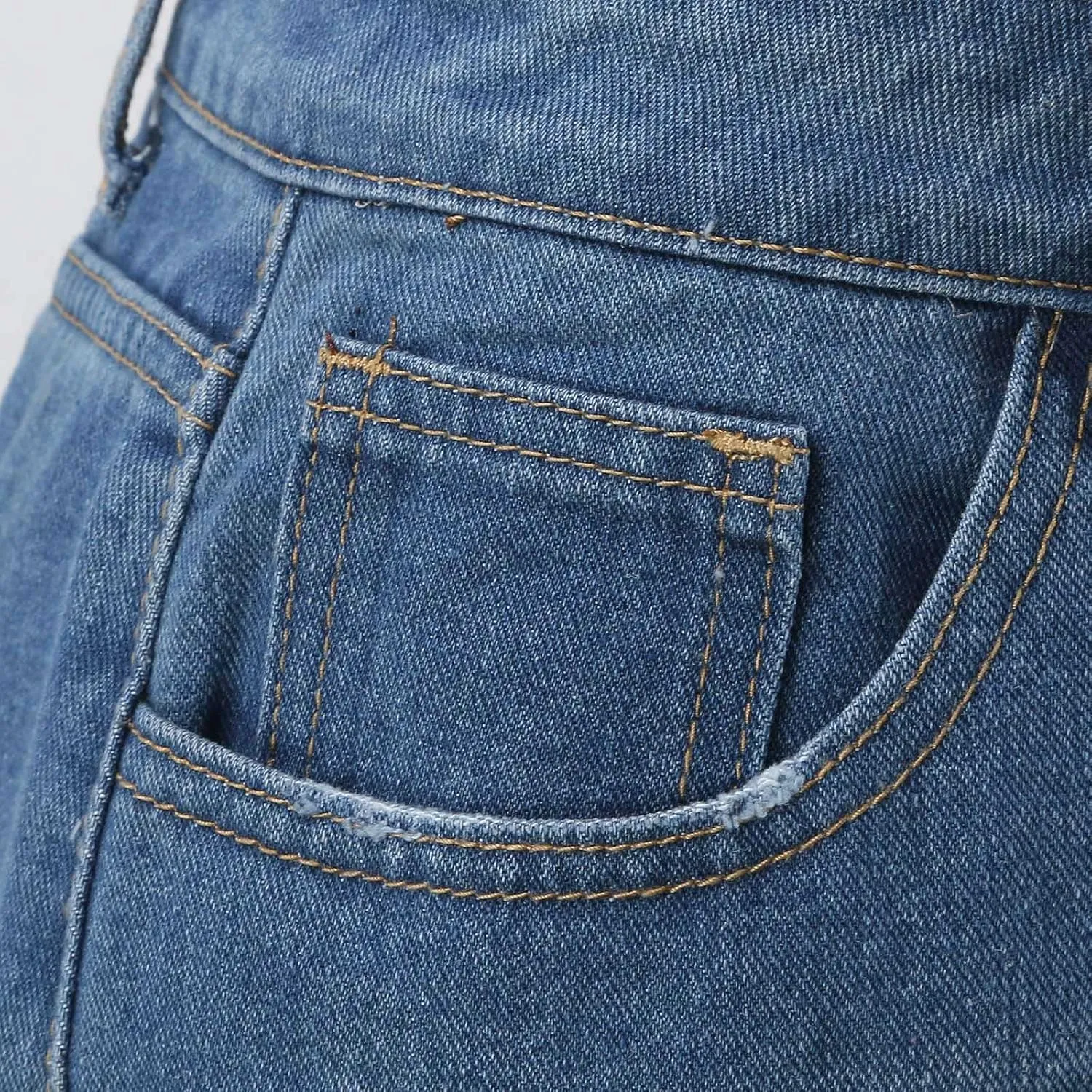 Jean Shorts Womens Trendy High Waisted Folded Hem Ripped Denim Short Stretchy Summer Baggy Distressed Jeans Jorts