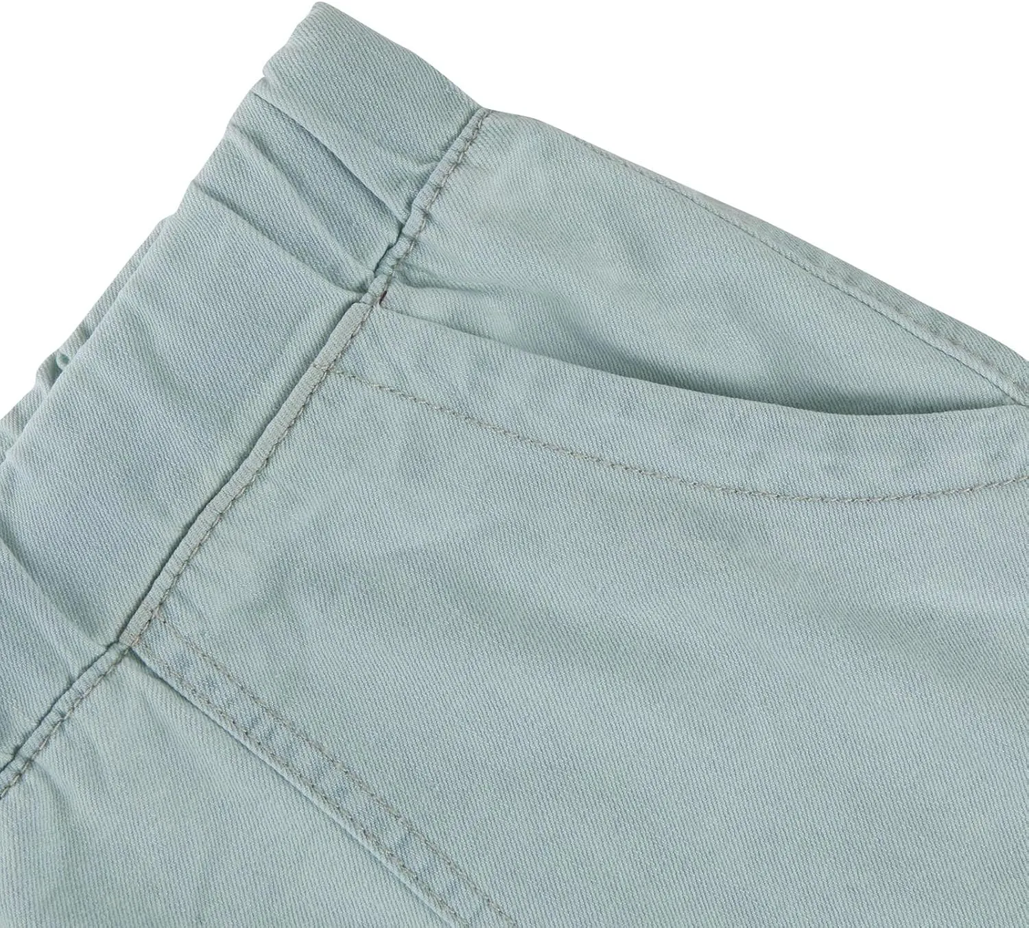 Jeans Shorts for Women Lightweight Drawstring High Waisted Denim Shorts Casual Summer Lounge Shorts with Pockets