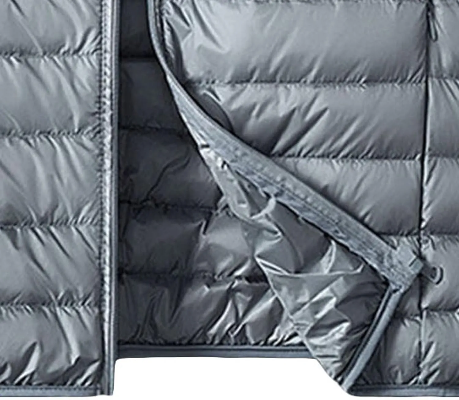 JEsilunmaMY Fall Winter Puffer Vest for Men Sleevelesss Down Jacket Packable Waistcoat Solid Color Lightweight Quilted Vests