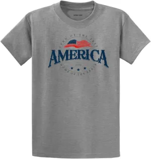 Joe's USA Custom Graphic Heavyweight Cotton T-Shirts in Regular, Big and Tall