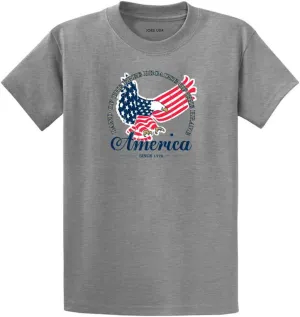 Joe's USA Custom Graphic Heavyweight Cotton T-Shirts in Regular, Big and Tall