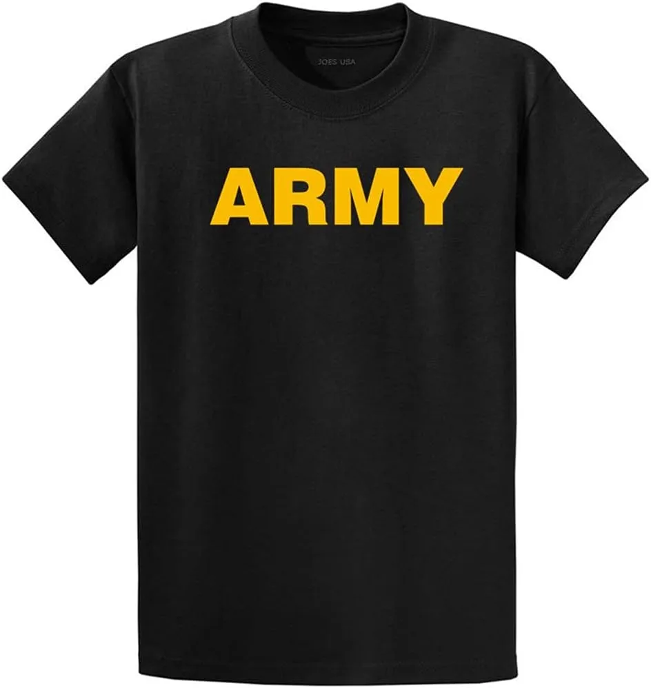 Joe's USA Custom Graphic Heavyweight Cotton T-Shirts in Regular, Big and Tall