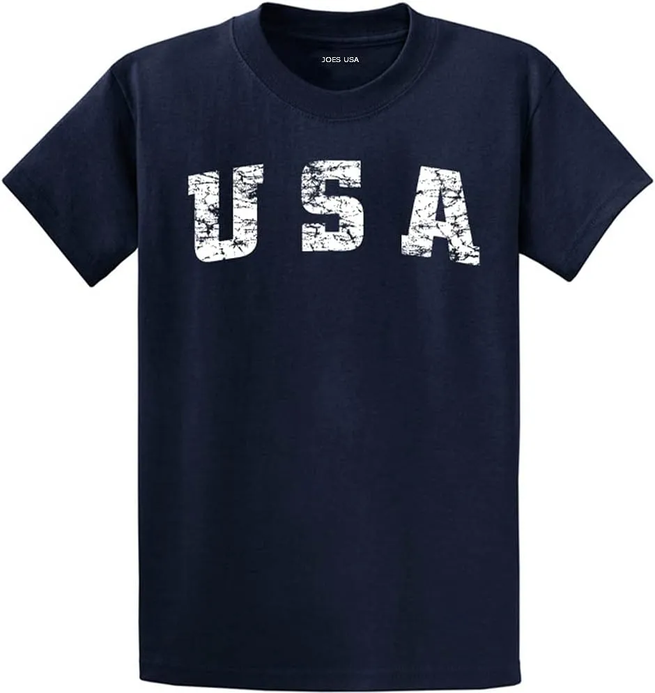 Joe's USA Custom Graphic Heavyweight Cotton T-Shirts in Regular, Big and Tall
