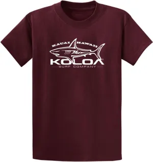 Koloa Surf Mens ol' Koloa Logo Heavyweight Cotton T-Shirt in Reg Big and Tall