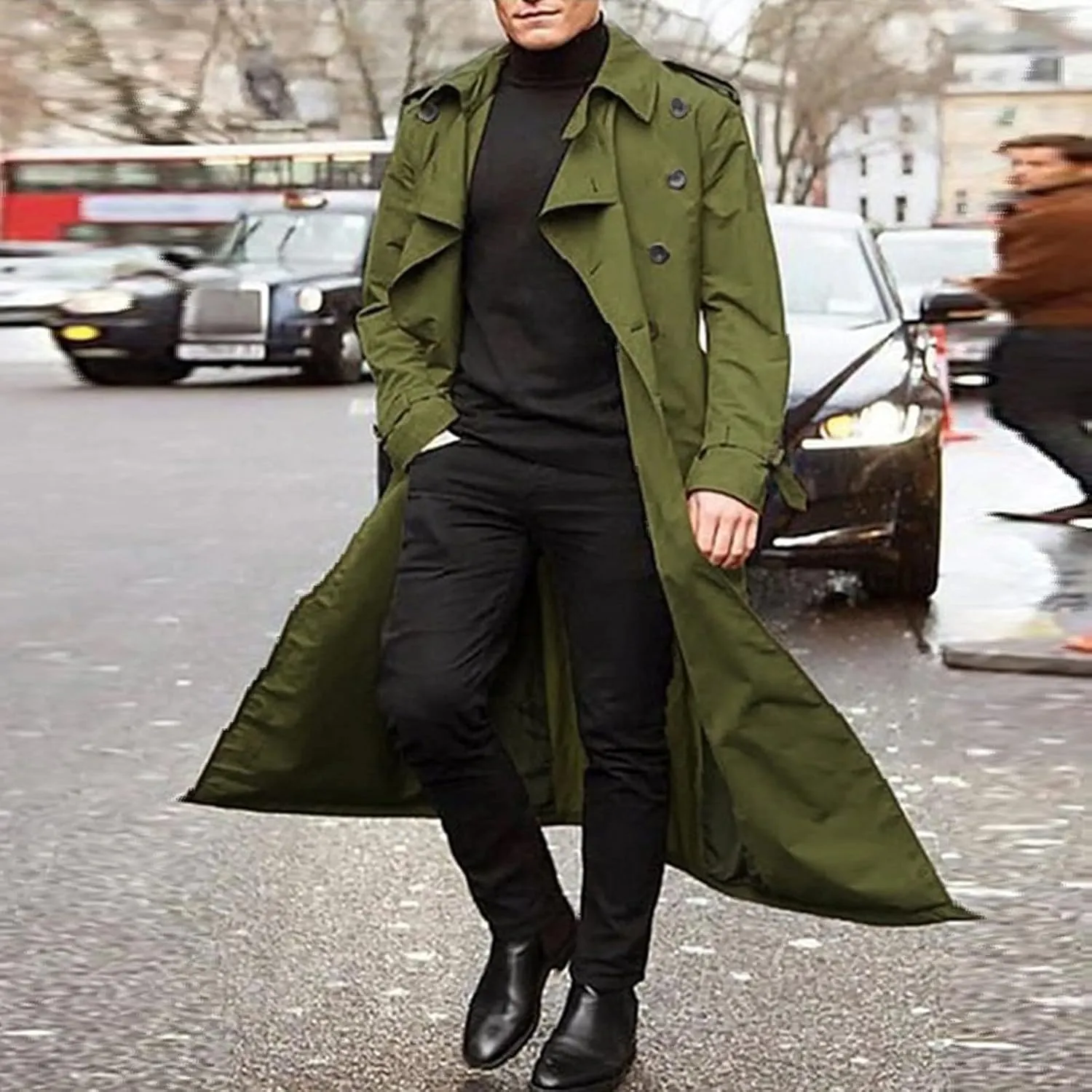 LCMTWX Coats for Men Cottonpadded Jacket Stand Collar Knitted Splice Sweater Coat Casual Men's Thicken Warm Winter Coat