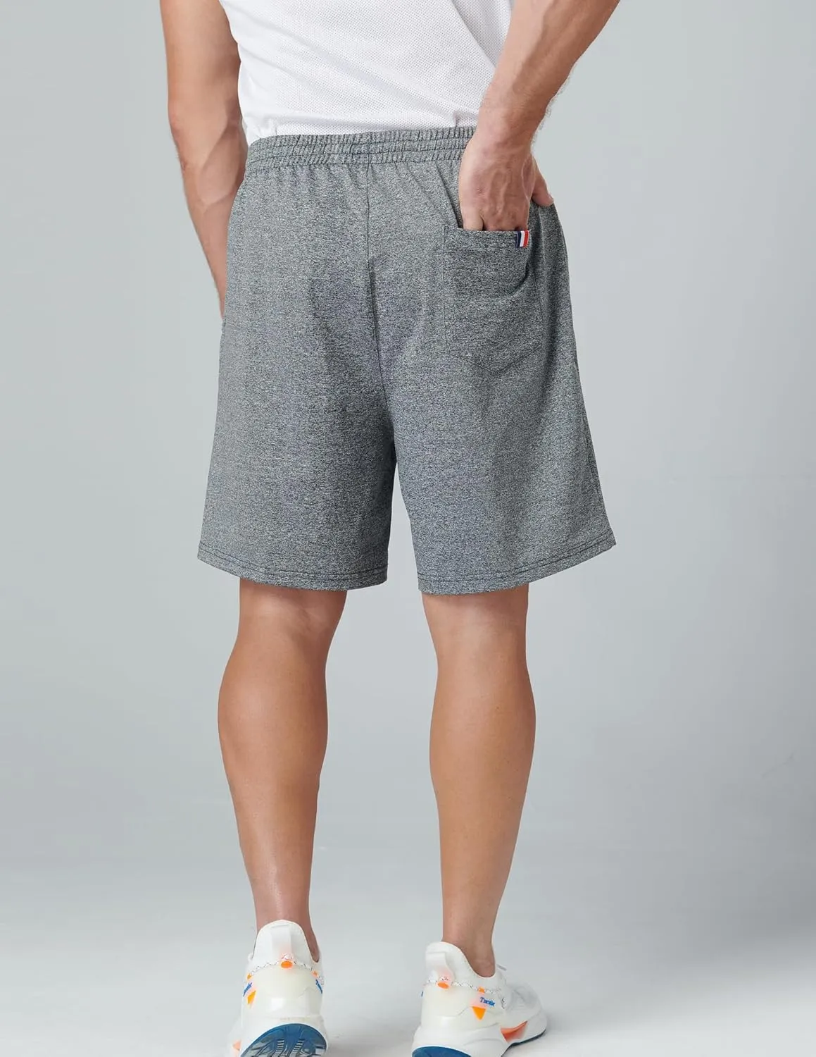 Liberty Imports 3 Pack Mens Sweat Shorts Athletic Casual Jogger Shorts with Zipper Pockets, Terry Performance Tech Activewear