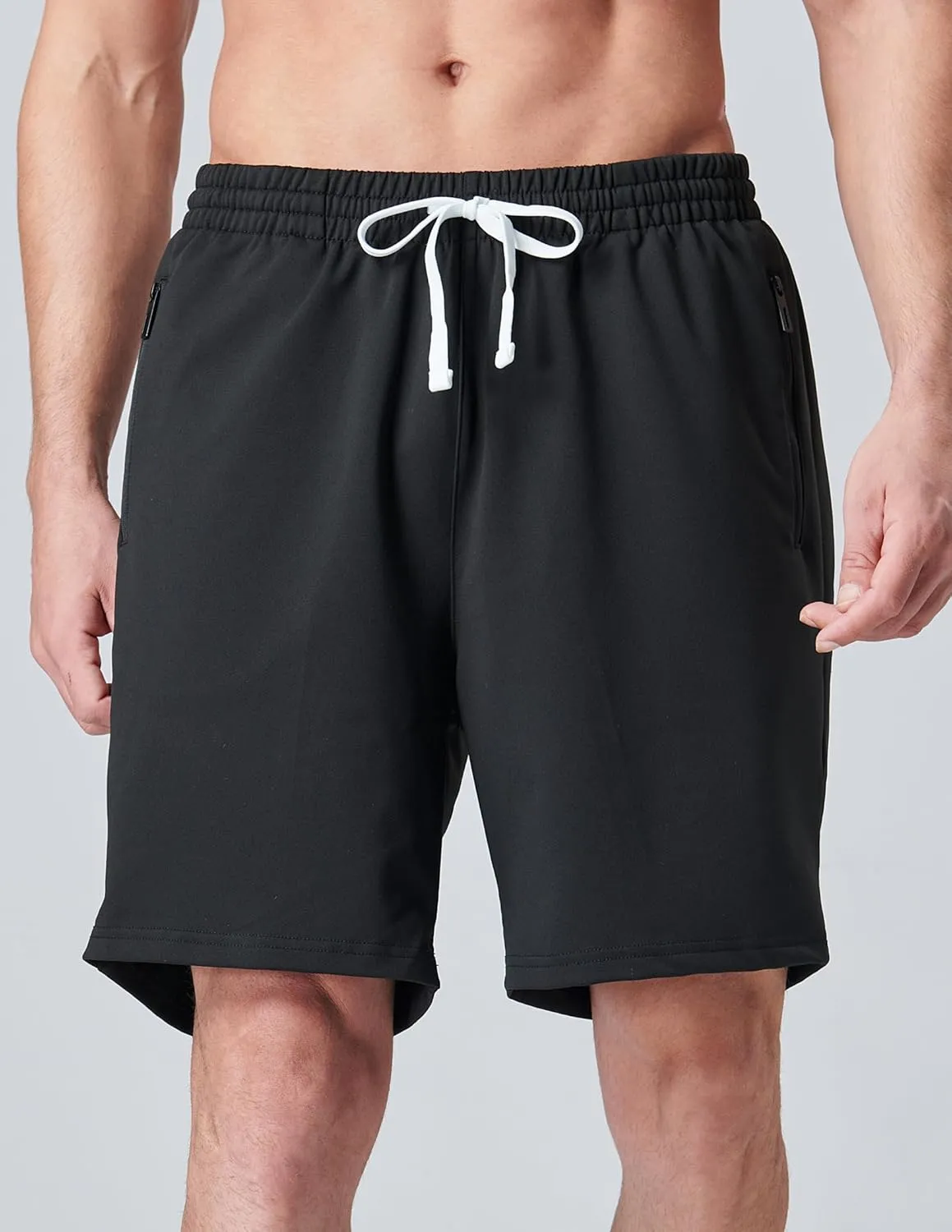 Liberty Imports 3 Pack Mens Sweat Shorts Athletic Casual Jogger Shorts with Zipper Pockets, Terry Performance Tech Activewear