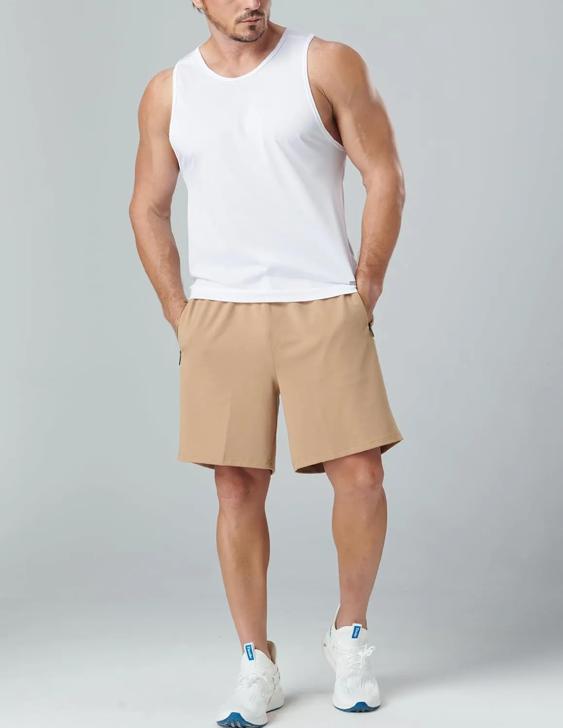 Liberty Imports 3 Pack Mens Sweat Shorts Athletic Casual Jogger Shorts with Zipper Pockets, Terry Performance Tech Activewear