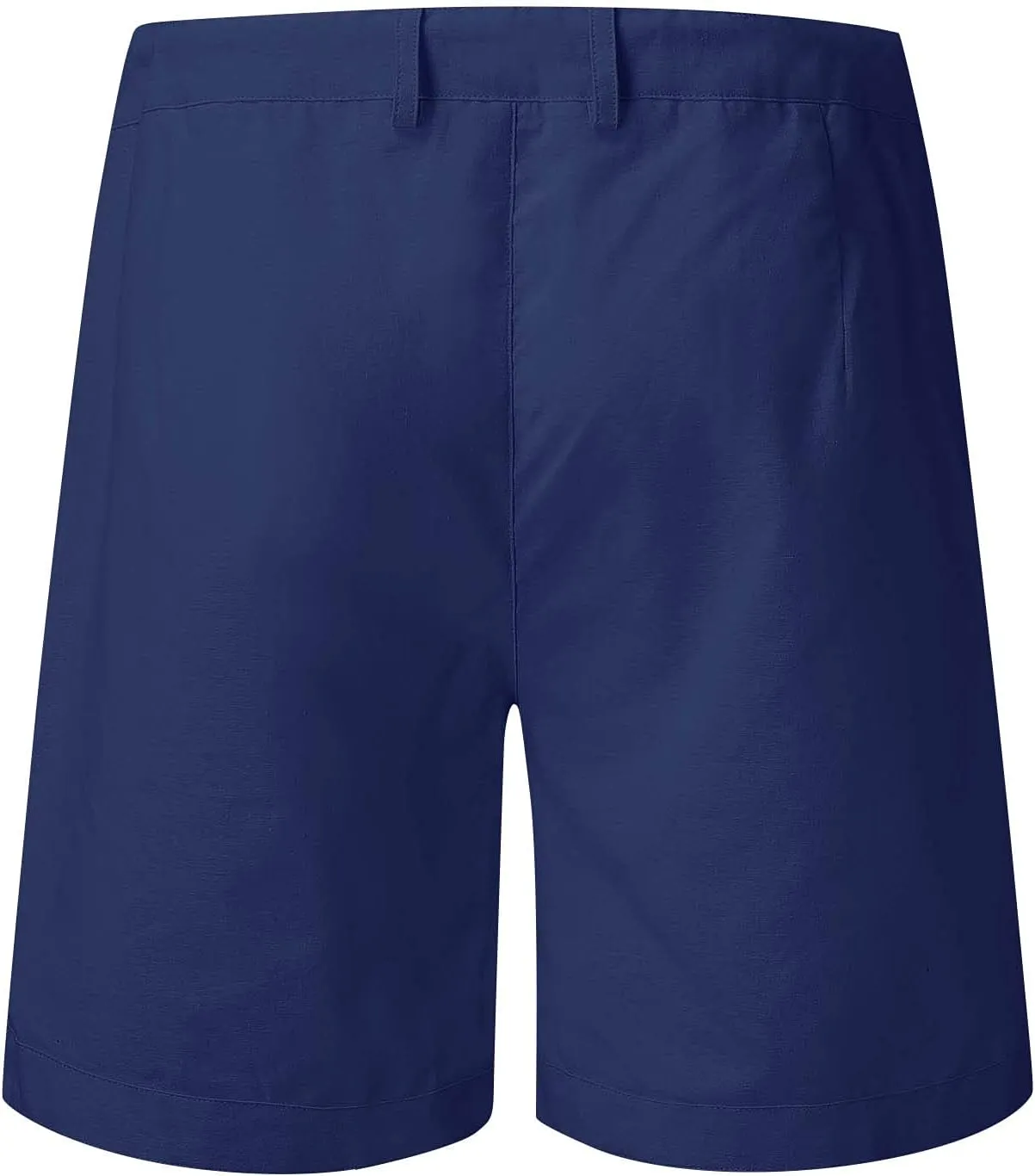 Linen Shorts for Men, Men's Casual Cotton Linen Shorts Elastic Waist Drawstring Summer Beach Golf Shorts with Pockets