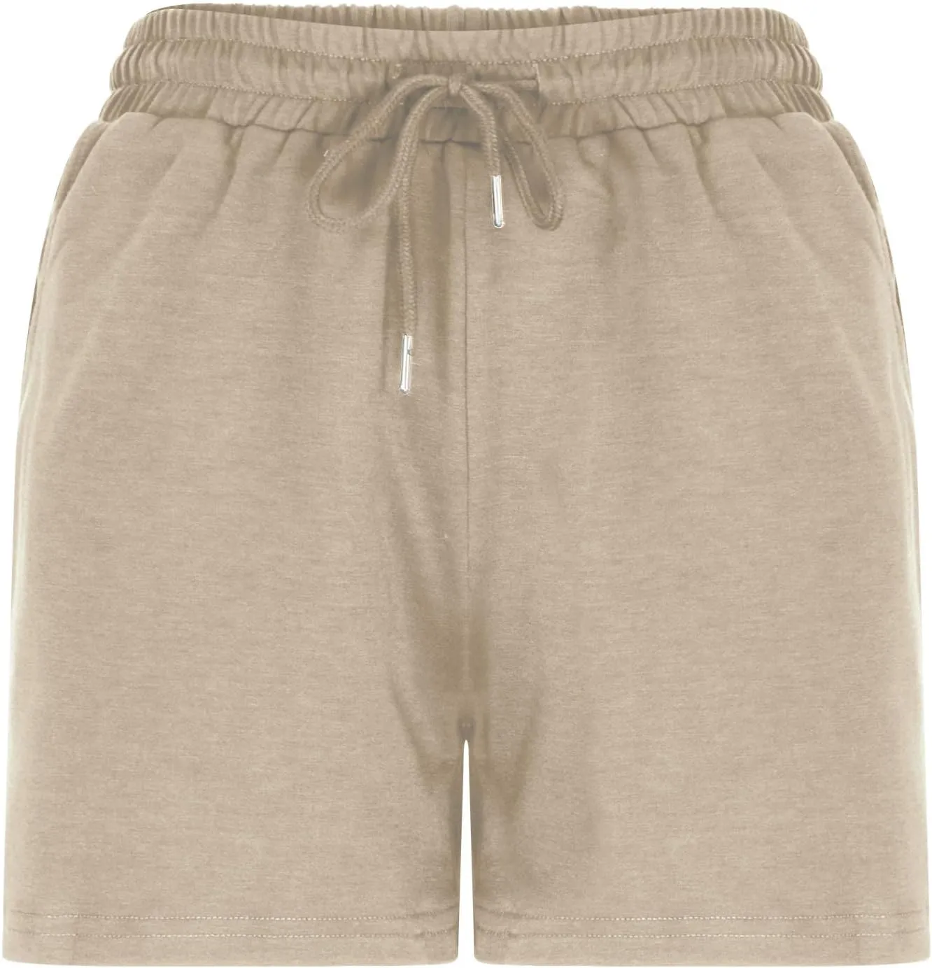 Linen Shorts for Women Casual Solid High Waisted Shorts Summer Wide Leg Drawstring Short Comfy Beach Pocketed Short