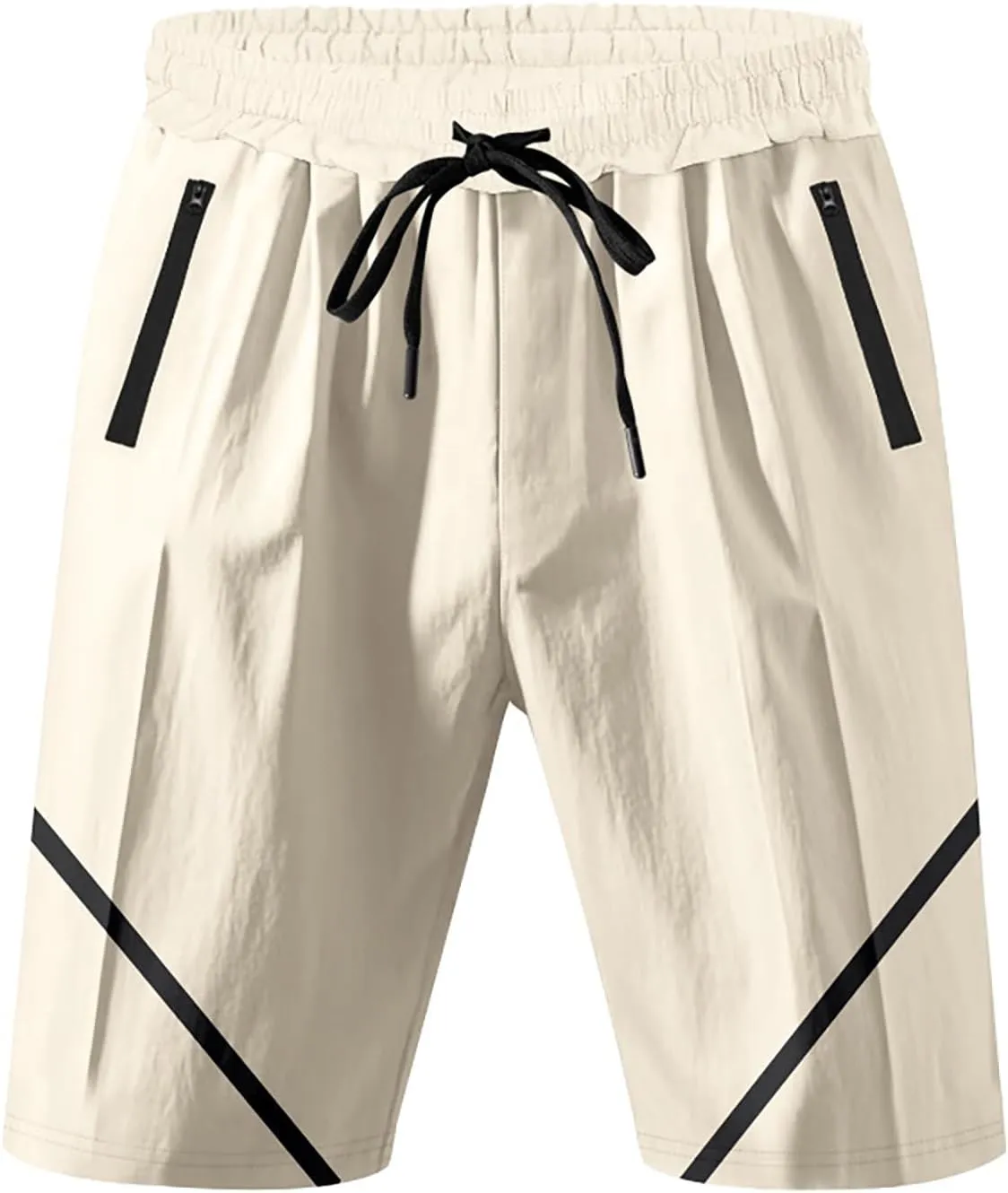 Men Athletic Shorts Beach Basketball Workout SweatShorts Elastic Waist Drawstring Loose Fit Comfy Shorts with Pockets