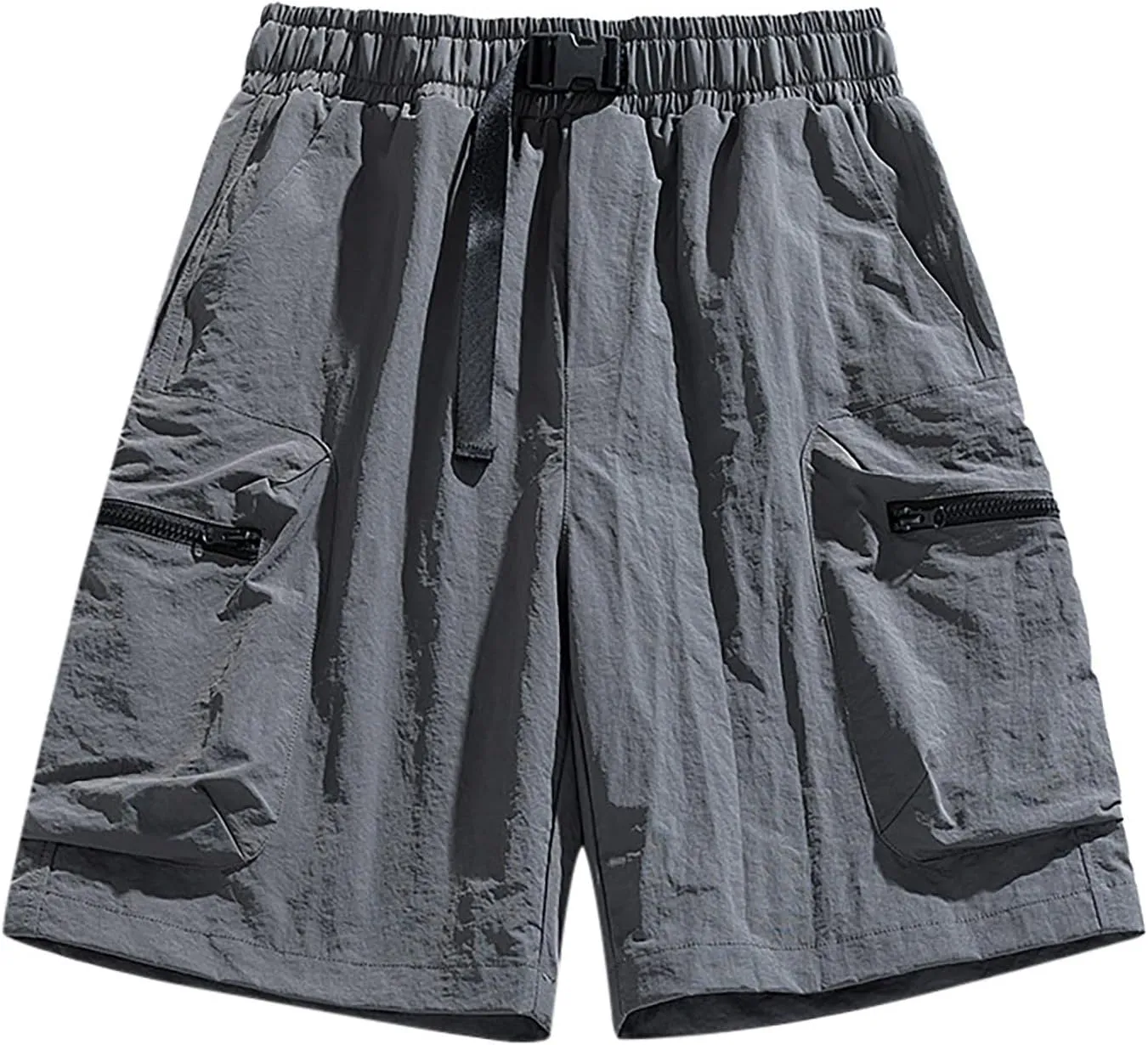 Men Casual Shorts Elastic Waist Quick Dry Shorts Loose Fit Big and Tall Lightweight Outdoor Beach Shorts