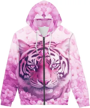 Men Women Full Zip-Up Hoodies 3D Print Graphic Sweatshirts Cool Novelty Hooded Hoodie