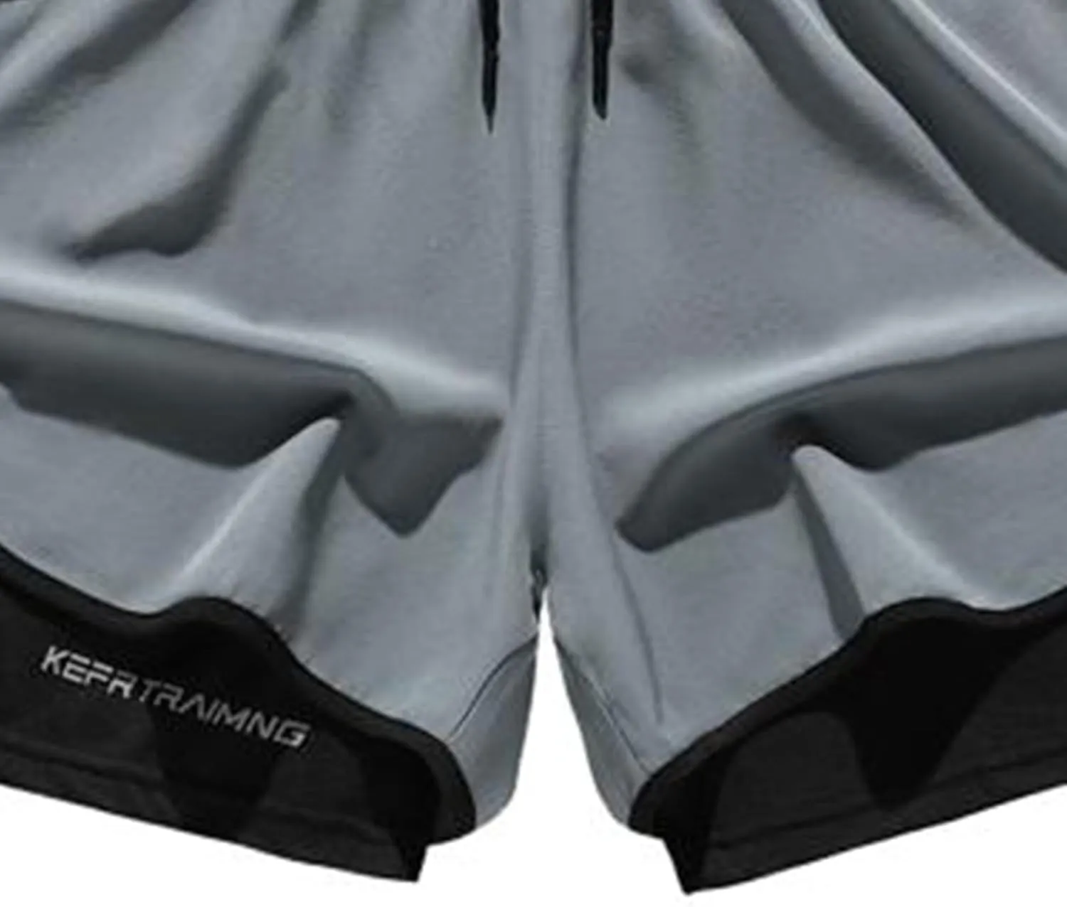Mens 5" Gym Running Shorts Elastic Drawstring Waist Sweat-Shorts 2 in 1 Quick Dry Workout Athletic Short Pants