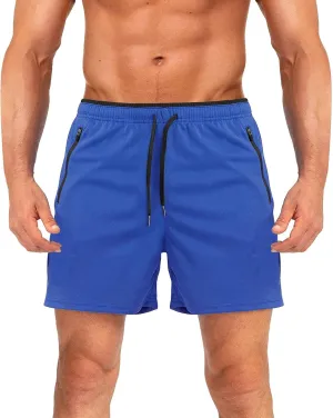 Mens Athletic Shorts Quick Dry Breathable Loose Fit Hiking Workout SweatShorts Elastic Waist Drawstring Summer Shorts