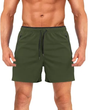 Mens Athletic Shorts Quick Dry Breathable Loose Fit Hiking Workout SweatShorts Elastic Waist Drawstring Summer Shorts
