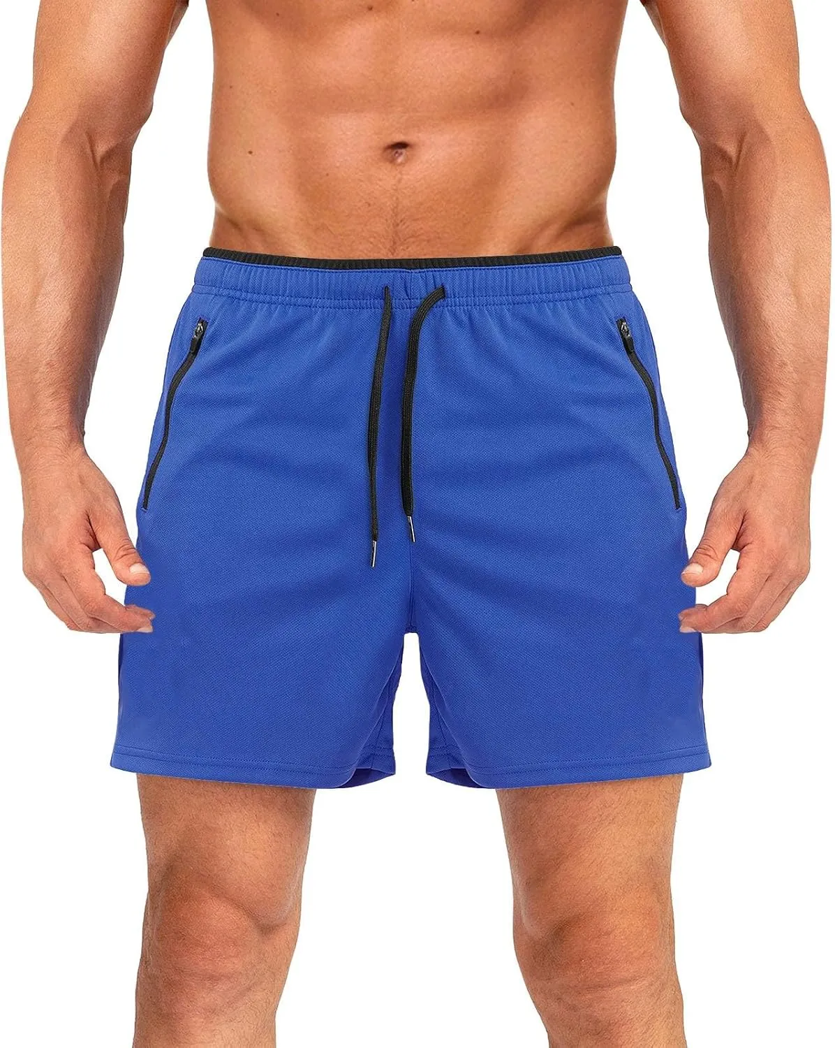 Mens Athletic Shorts Quick Dry Breathable Loose Fit Hiking Workout SweatShorts Elastic Waist Drawstring Summer Shorts