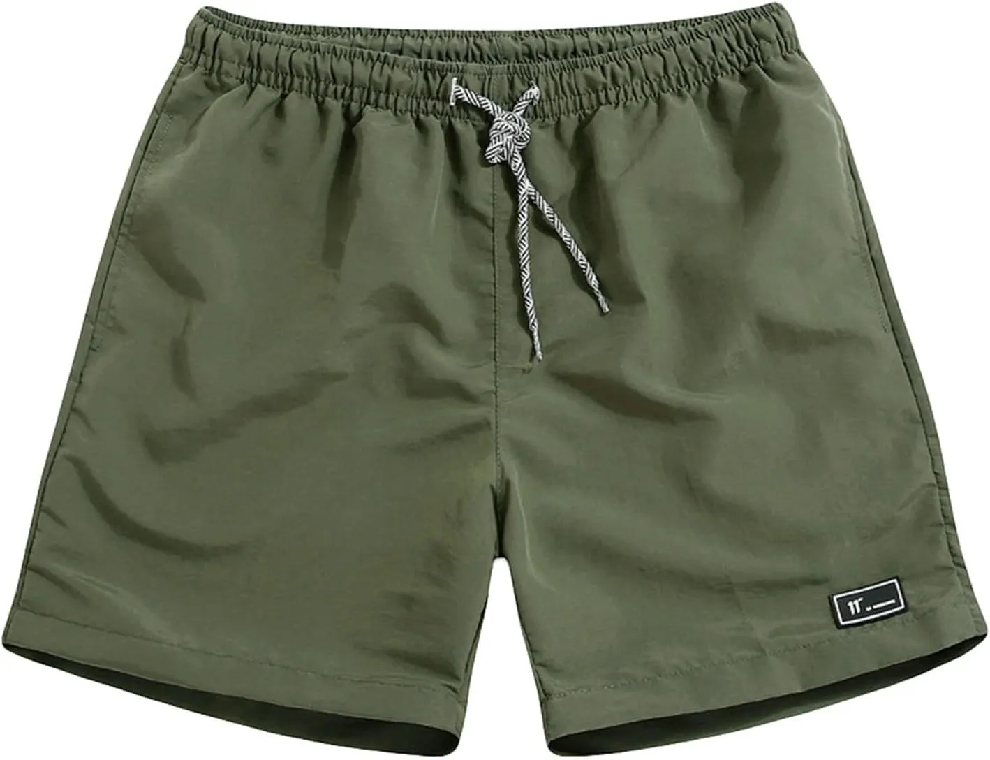 Mens Beach Shorts Elastic Waist Loose Casual Shorts with Pockets Plus Size Knee Length Short Pants 2025