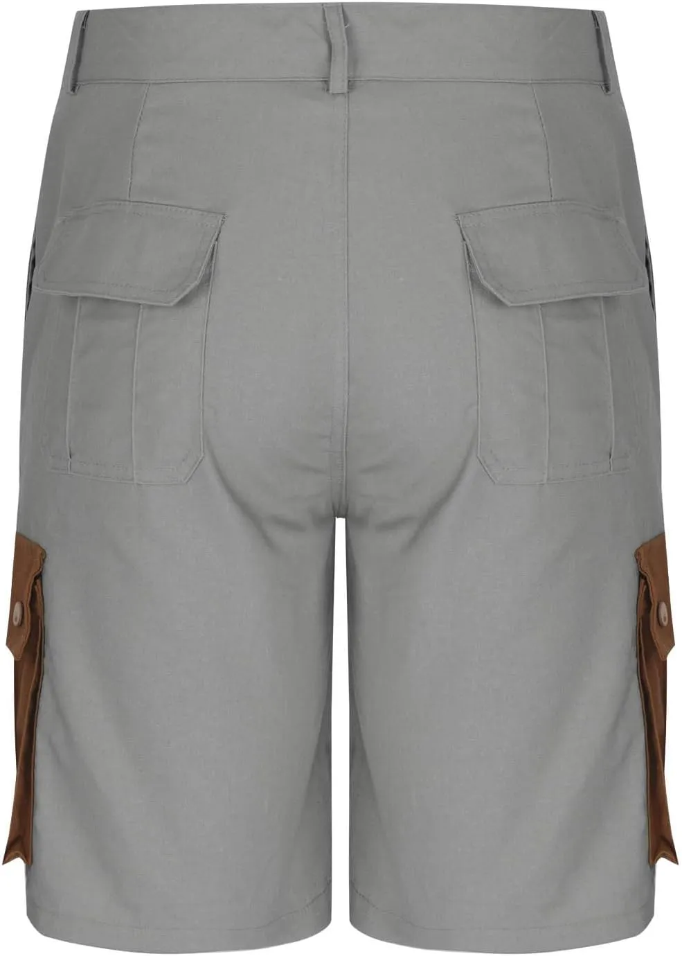 Mens Cargo Shorts Linen Drawstring Straight Casual Bottoms with Multiple Pockets Fashion Patchwork Beach Shorts
