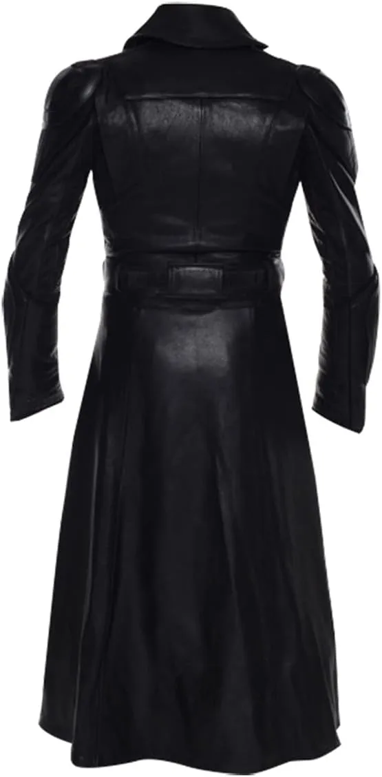 Mens G.I Joe Core Commander Classic Military Style Halloween Outfit Faux Leather Coat