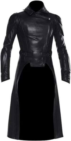 Mens G.I Joe Core Commander Classic Military Style Halloween Outfit Faux Leather Coat