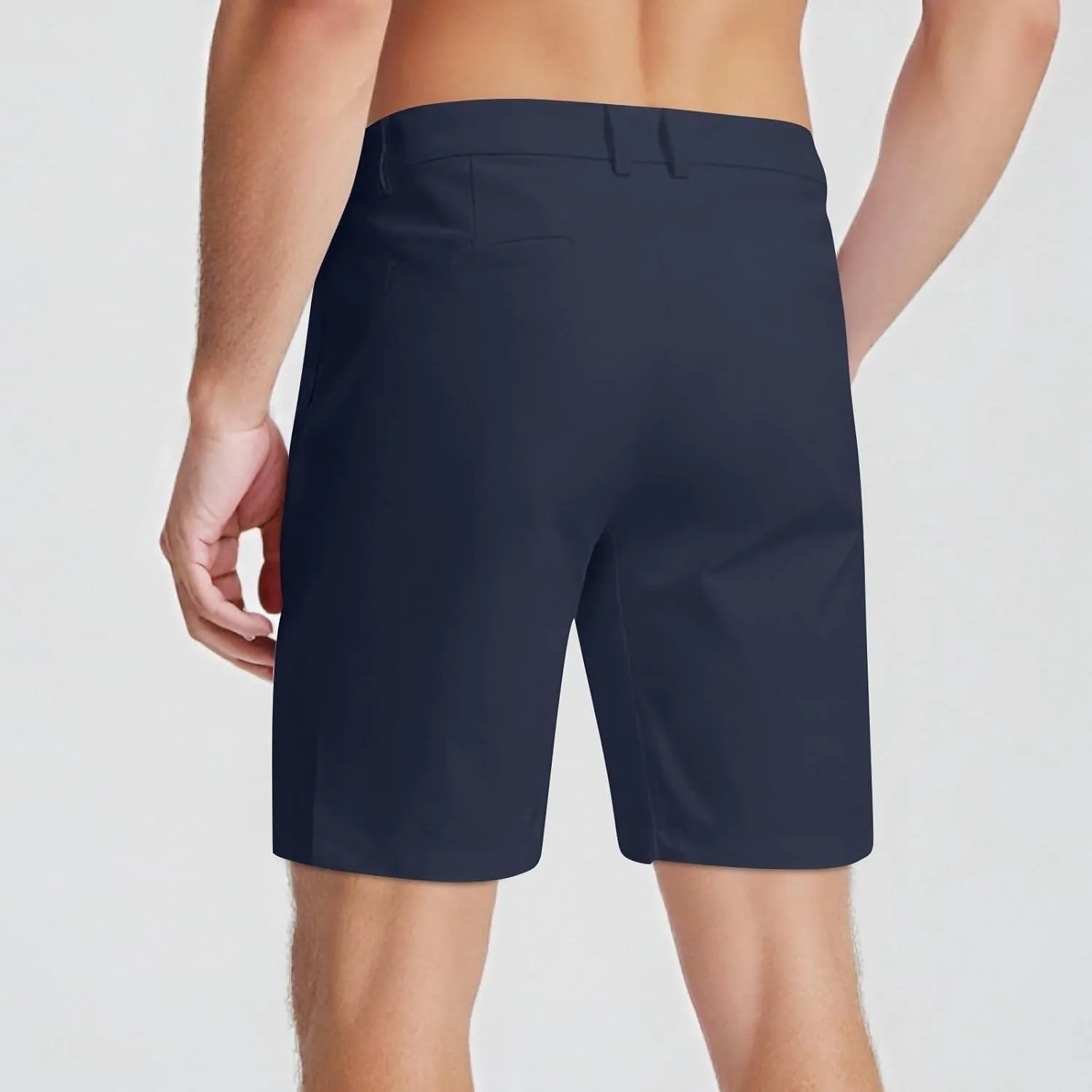 Mens Golf Shorts Classic Fit Flat Front Stretch Lightweight Joggers Work Quick Dry Hiking Travel Pant with Pockets