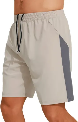 Mens Gym Workout Shorts 7 Inch Quick Dry Athletic Shorts Lightweight Sports Running Outdoor Sweat Shorts with Pockets