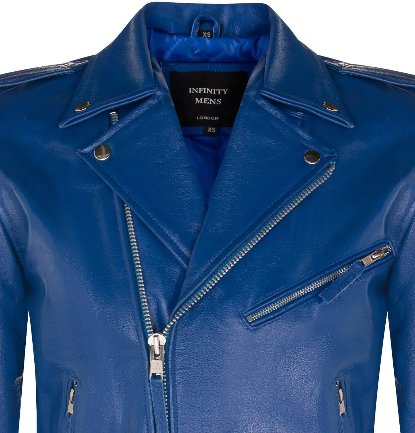 Men's Leather Brando Biker Jacket Rock Motorcycle Retro Hide Biker Jacket