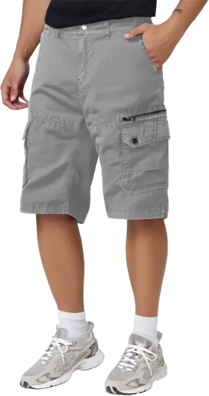 Men's Loose Fit Cargo Shorts with Multi Pockets Outdoor Plus Size Casual Summer Short Pants for Hiking Camping Travel