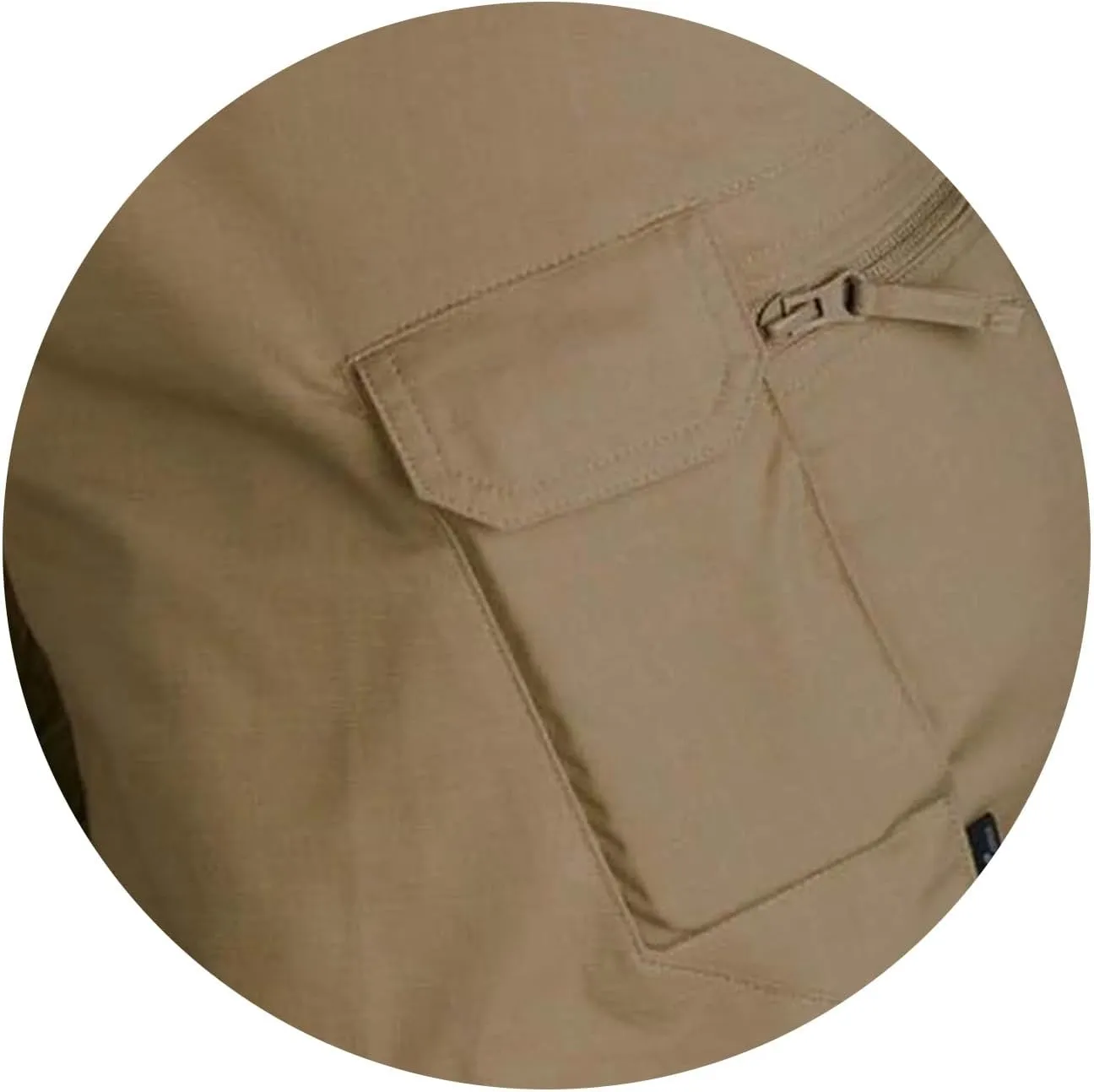 Mens Military Tactical Shorts Flat Front Combat Cargo Shorts Moisture Quick Dry Hiking Pants with Multiple Pockets