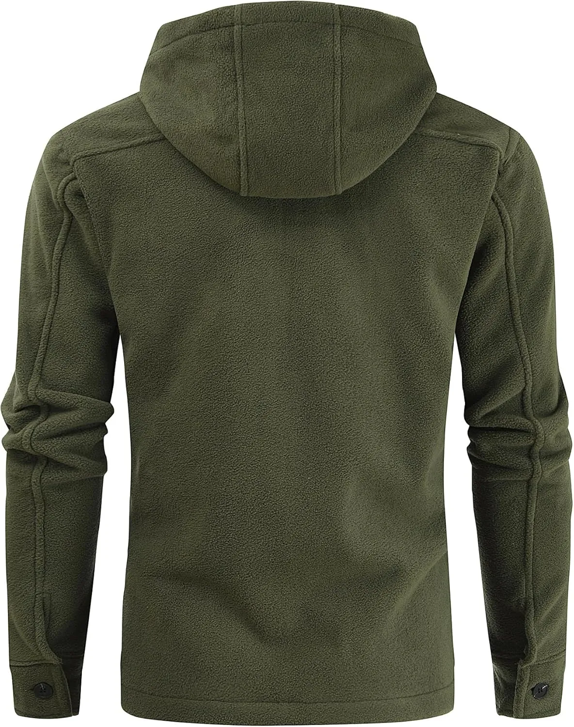 Men's Polar Fleece Jacket Zip Up Hoodies Long Sleeve Casual Soft Outdoor Jacket for Men