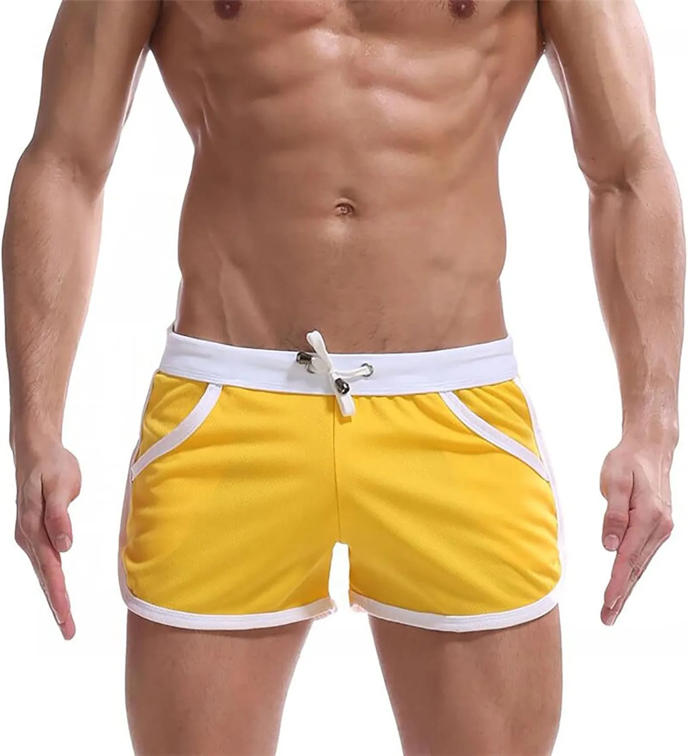 Men's Running Shorts 3 Inch Quick Dry Breathable with Pocket Adjustable Elastic Lace-Up Gym Gym Shorts Pack 2025