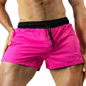 Men's Running Shorts 3 Inch Quick Dry Gym Workout Athletic Jogging Shorts Lightweight Stretch Elastic Waist Sweat Shorts