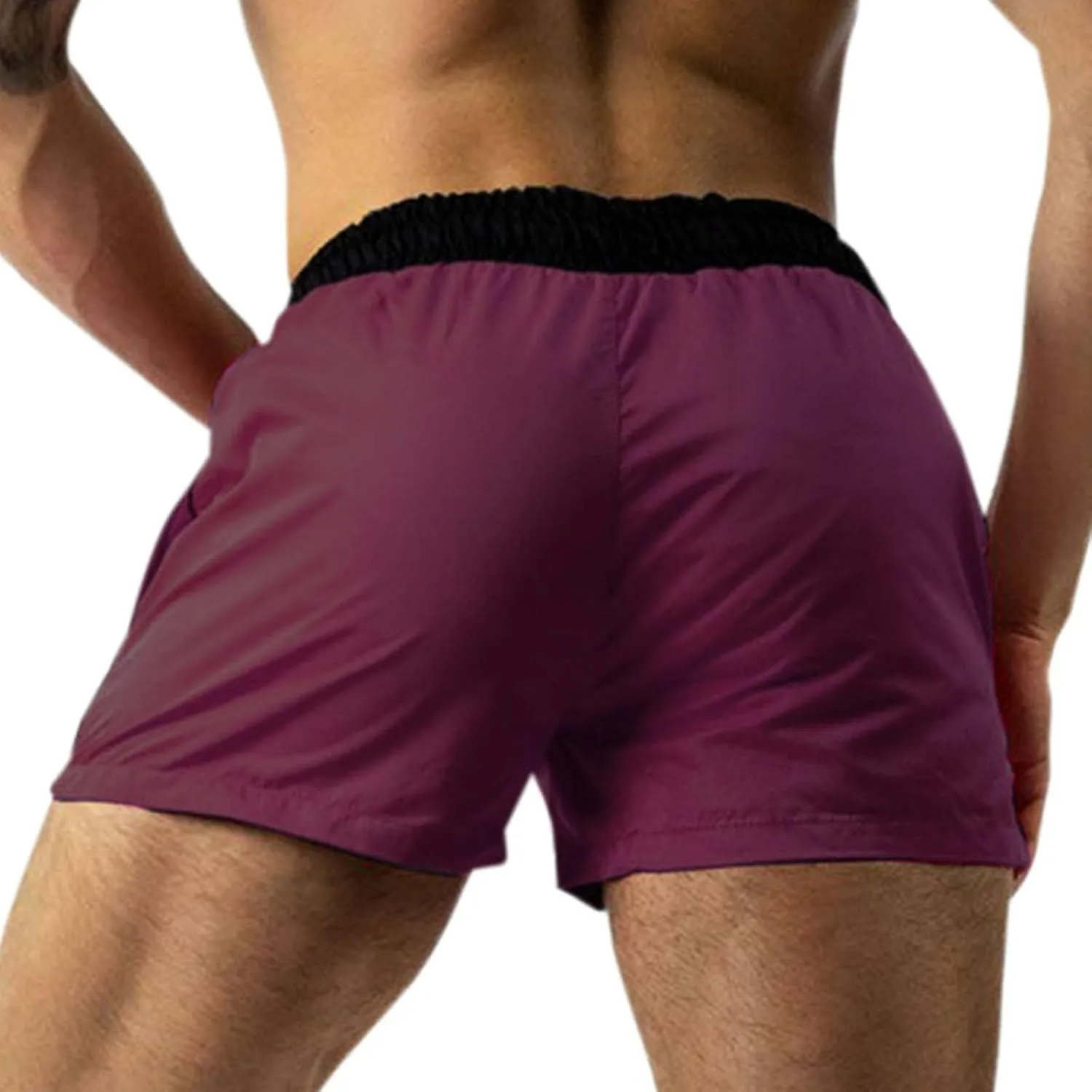 Men's Running Shorts 3 Inch Quick Dry Gym Workout Athletic Jogging Shorts Lightweight Stretch Elastic Waist Sweat Shorts