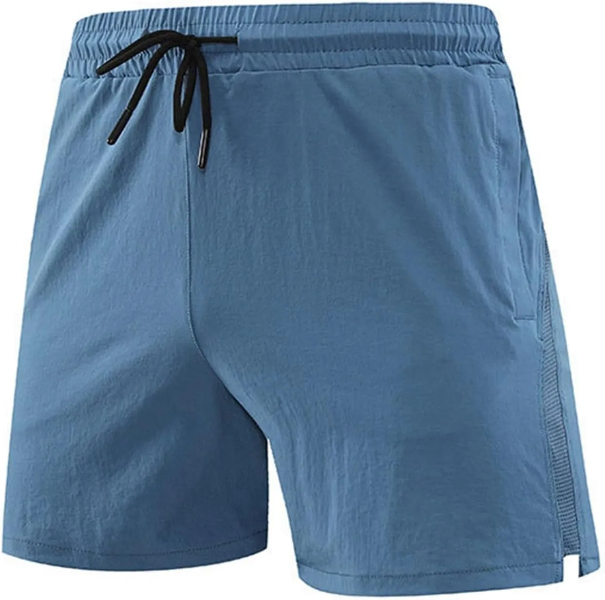 Mens Running Shorts Lightweight Elastic Wasit Stretch Summer Beach Shorts Quick Dry Breathable Basketball Pants with Pockets