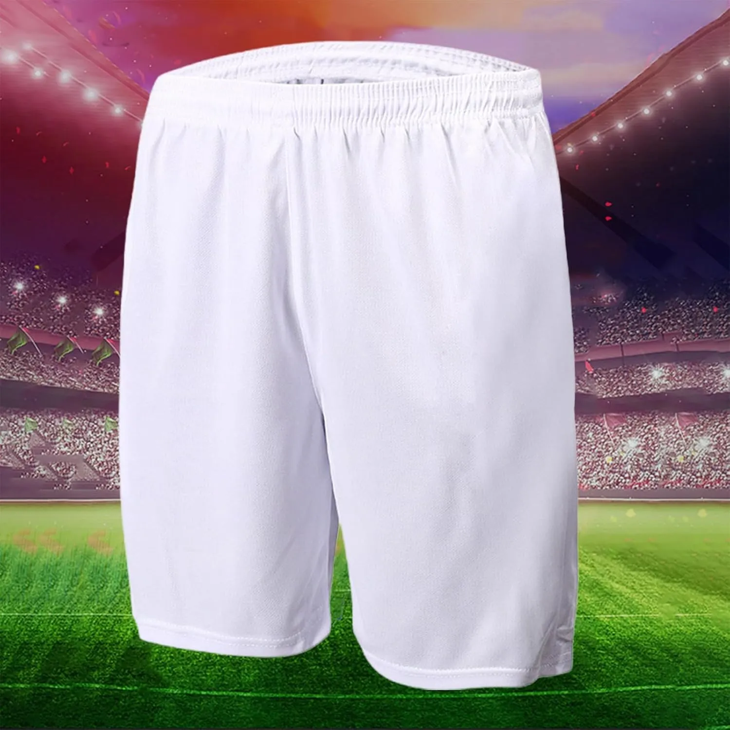 Mens Shorts Athletic Football Running Fitness Workout Pants Breathable Comfy Elastic Waist Casual Shorts with Pockets