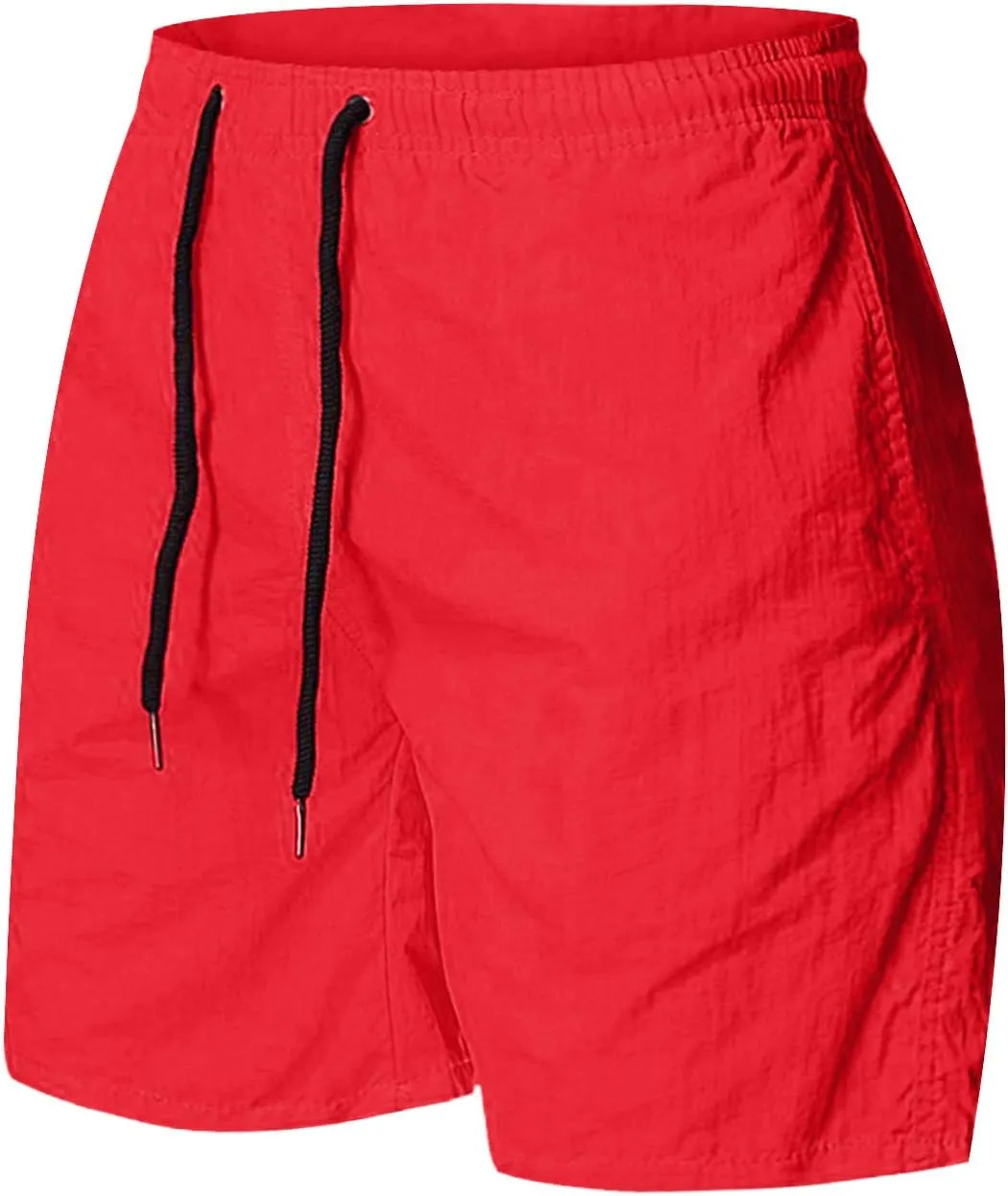 Mens Shorts Lightweight Quick Dry Pants Athletic Workout Gym Shorts with Pockets Training Running Solid Color Jogger