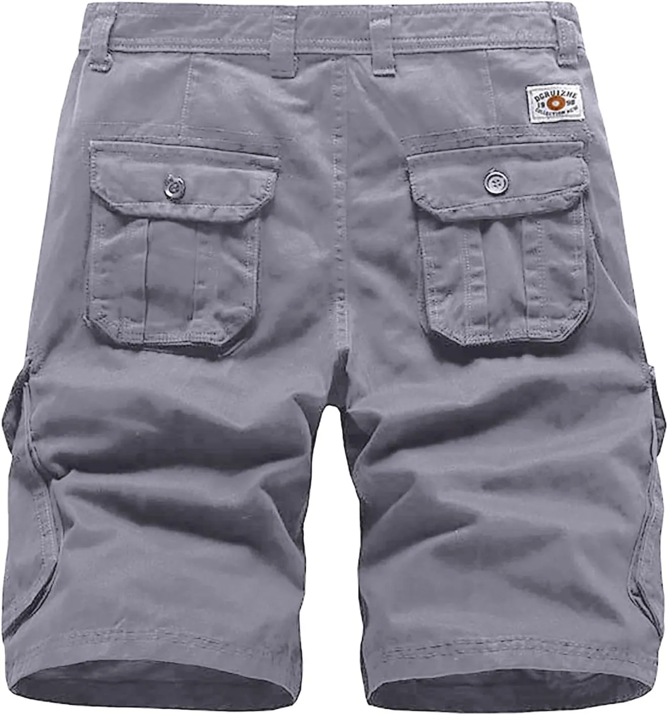 Men's Summer Plus Size Cargo Shorts with Multi-Pockets Relaxed Fit Beach Outdoors Work Trousers Short Pants