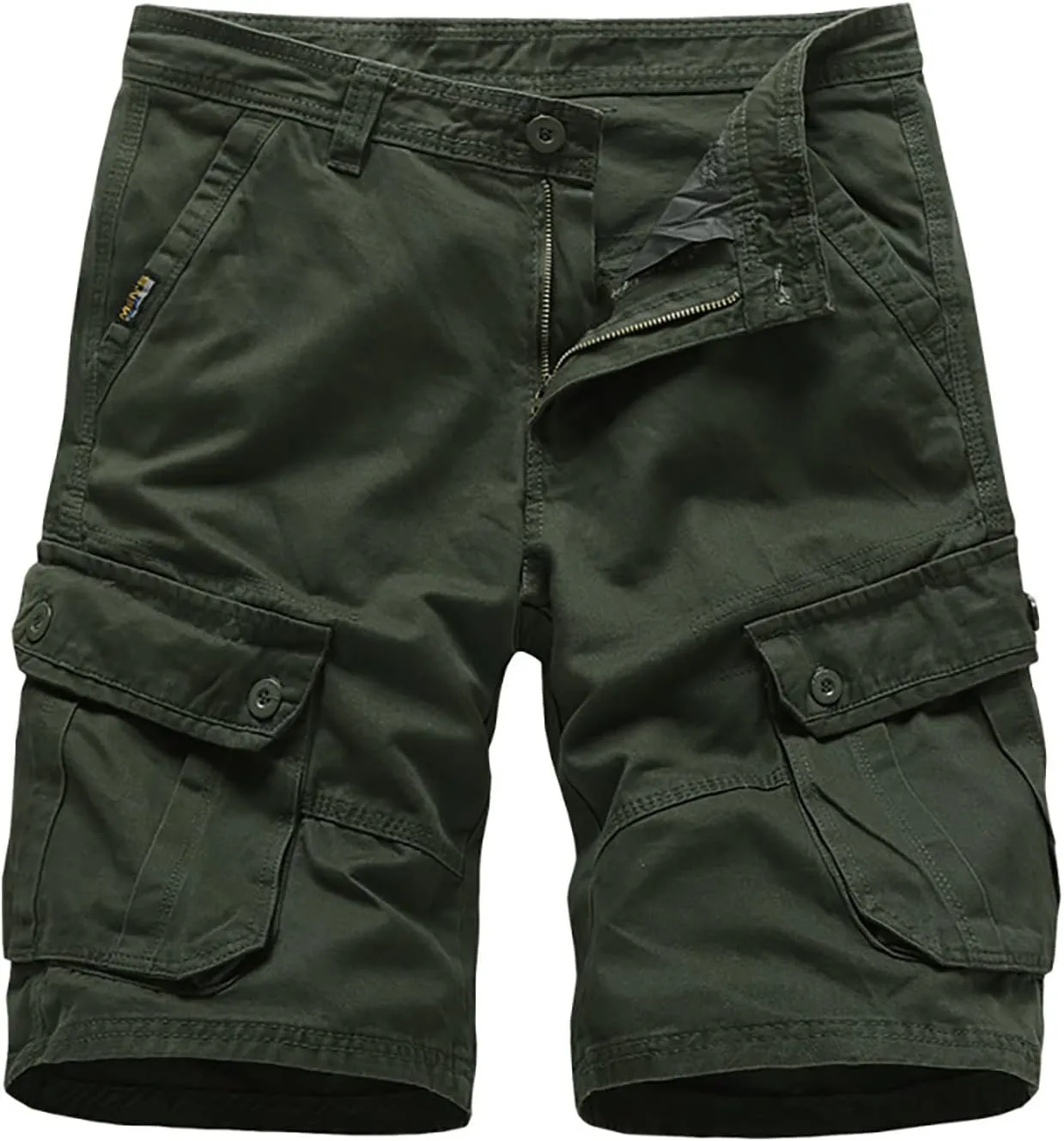 Men's Summer Plus Size Cargo Shorts with Multi-Pockets Relaxed Fit Beach Outdoors Work Trousers Short Pants