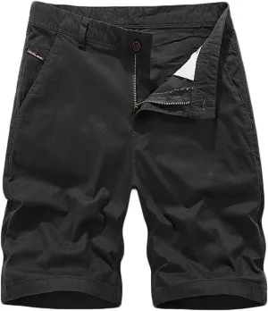 Men's Summer Plus Size Cargo Shorts with Multi-Pockets Relaxed Fit Beach Outdoors Work Trousers Short Pants
