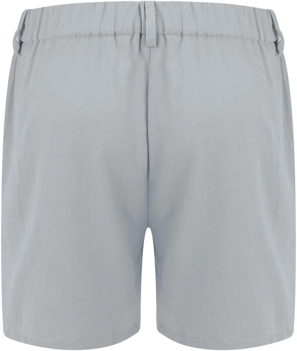 Mens Summer Shorts 2025 Front Button Texture Relaxed Fit Lightweight Cool Lounge Cargo Pants Beach Shorts with Pocket
