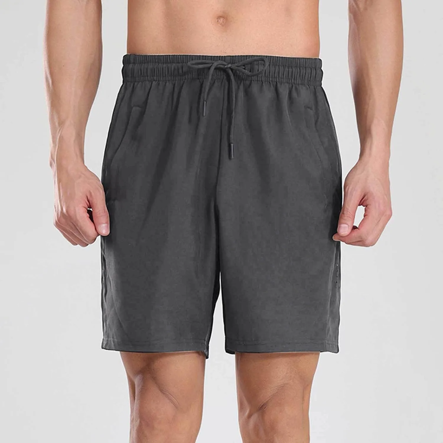 Men's Sweat Shorts Baggy Drawstring Elastic Waist Gym Workout Running Athletic Shorts Quick Dry Casual Joggers Pants