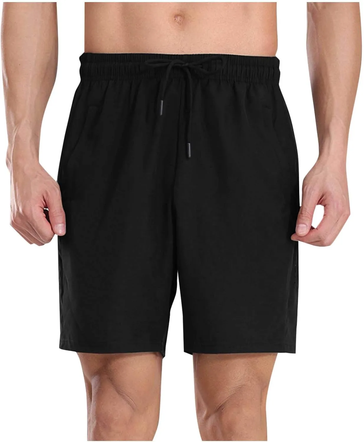 Men's Sweat Shorts Baggy Drawstring Elastic Waist Gym Workout Running Athletic Shorts Quick Dry Casual Joggers Pants