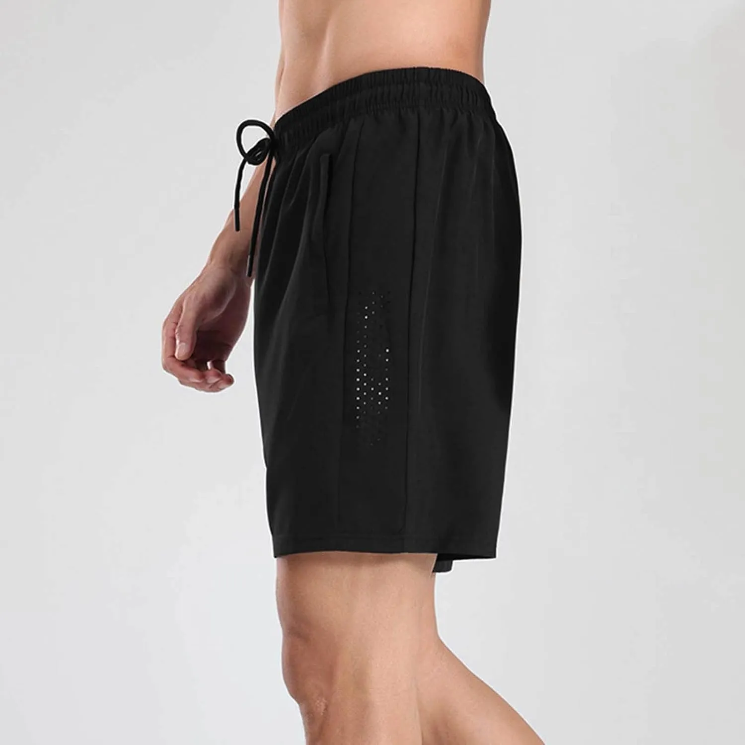 Men's Sweat Shorts Baggy Drawstring Elastic Waist Gym Workout Running Athletic Shorts Quick Dry Casual Joggers Pants