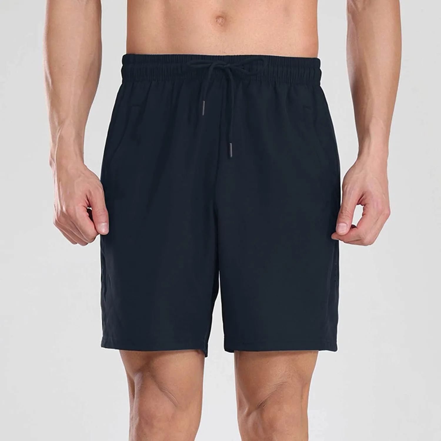 Men's Sweat Shorts Baggy Drawstring Elastic Waist Gym Workout Running Athletic Shorts Quick Dry Casual Joggers Pants