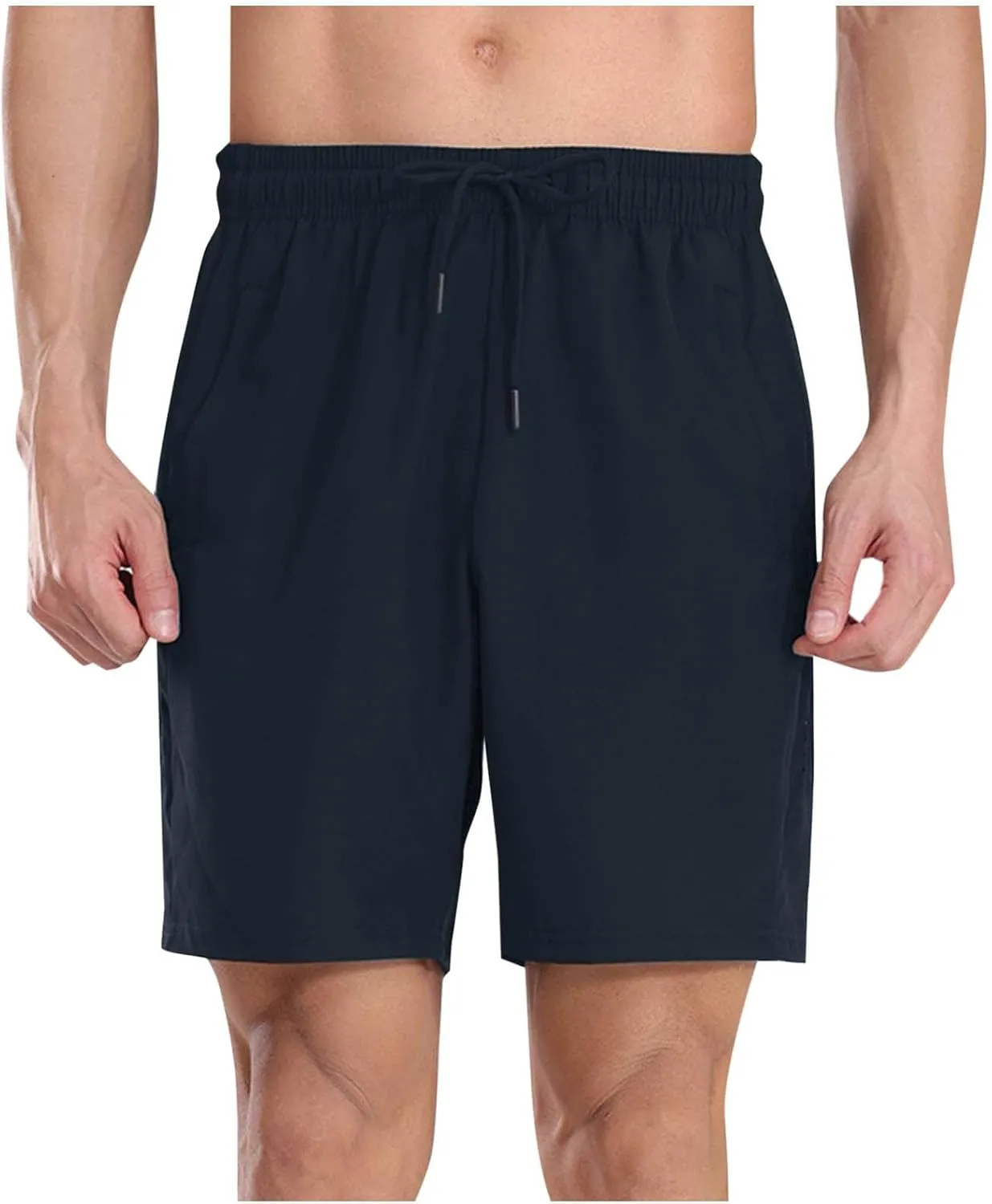 Men's Sweat Shorts Baggy Drawstring Elastic Waist Gym Workout Running Athletic Shorts Quick Dry Casual Joggers Pants