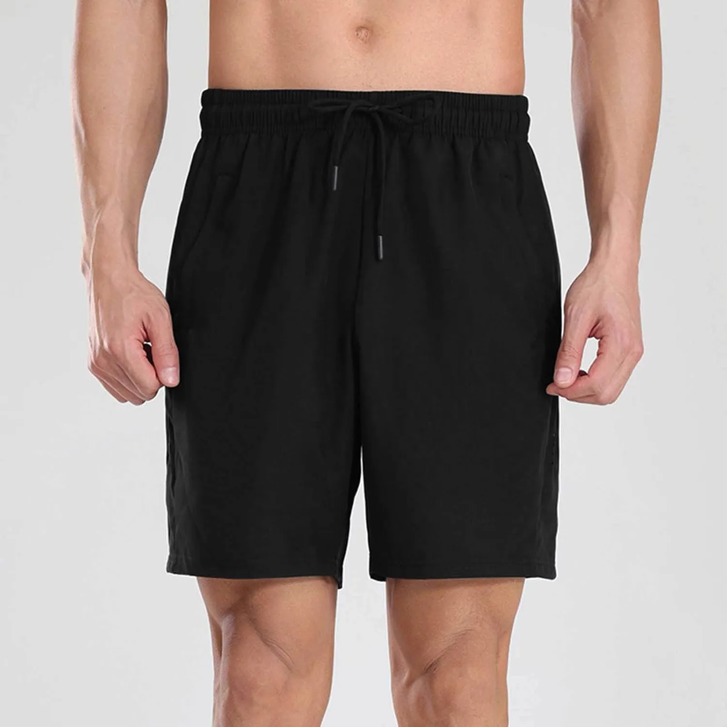 Men's Sweat Shorts Baggy Drawstring Elastic Waist Gym Workout Running Athletic Shorts Quick Dry Casual Joggers Pants