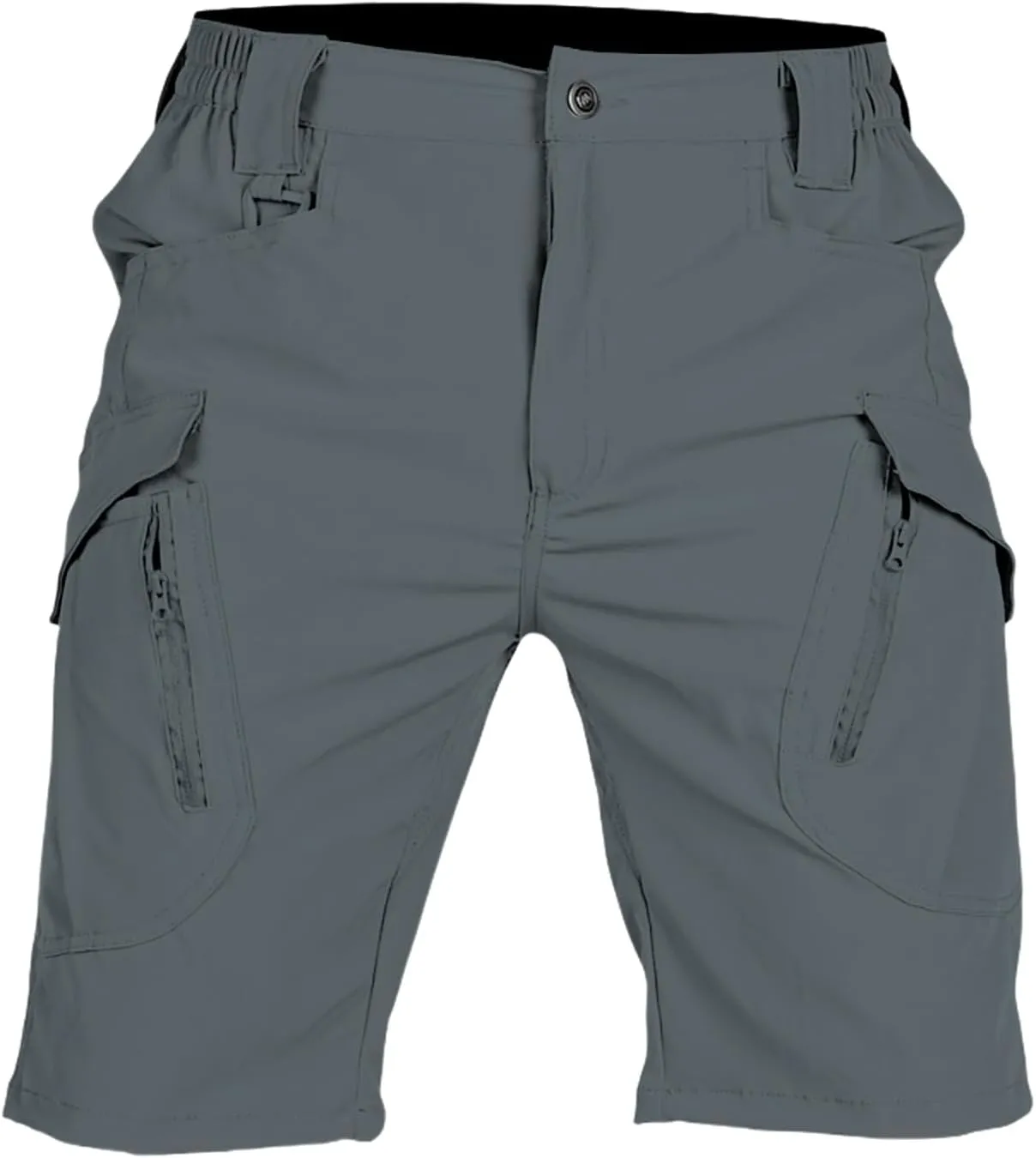 Men's Tactical Cargo Shorts Quick Dry Lightweight Hiking Short Solid Color Stretch Breathable Pant with Multi Pockets